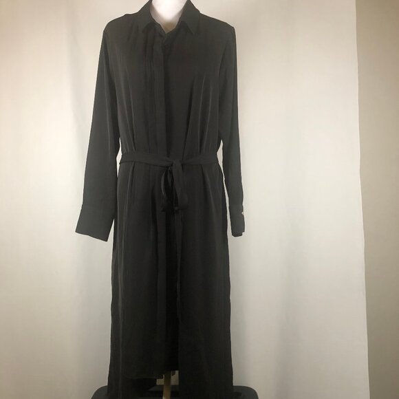 Worthington Black Button-Front Shirt Dress – XXL – Minimalist & Chic - Picture 4 of 11